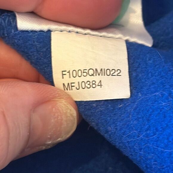 New Balance Mens XXL Half Zip 100% Polyester Pullover Sweatshirt Blue - Picture 8 of 8